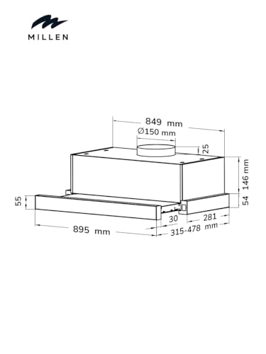 MBKHS 9001 IX - 4.6E+2 Cubic Meters Per Hour 90 cm