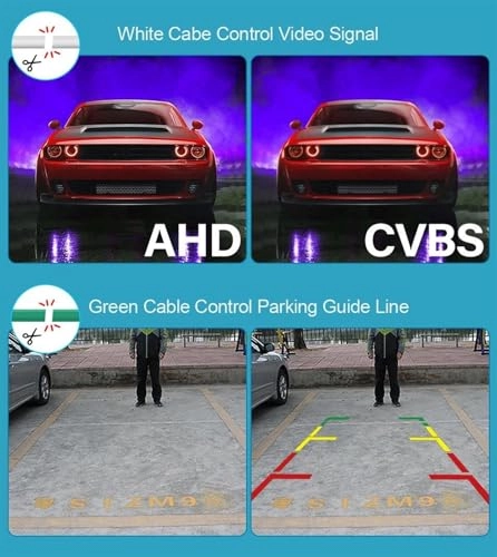 Car Backup Camera - Night vision 6M video cable 720x540