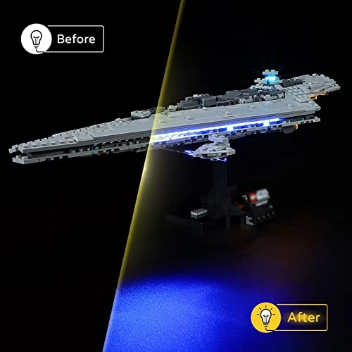 Star Wars LED Light - for Lego-75356 Super Star Destroyer Blue