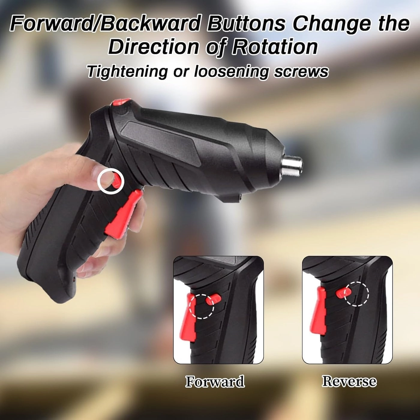 Electric Cordless Screwdriver - 45V 45Nm 250 rpm