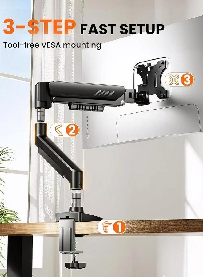 Desktop display single arm bracket - 13-34 inch 75x75/100x100mm