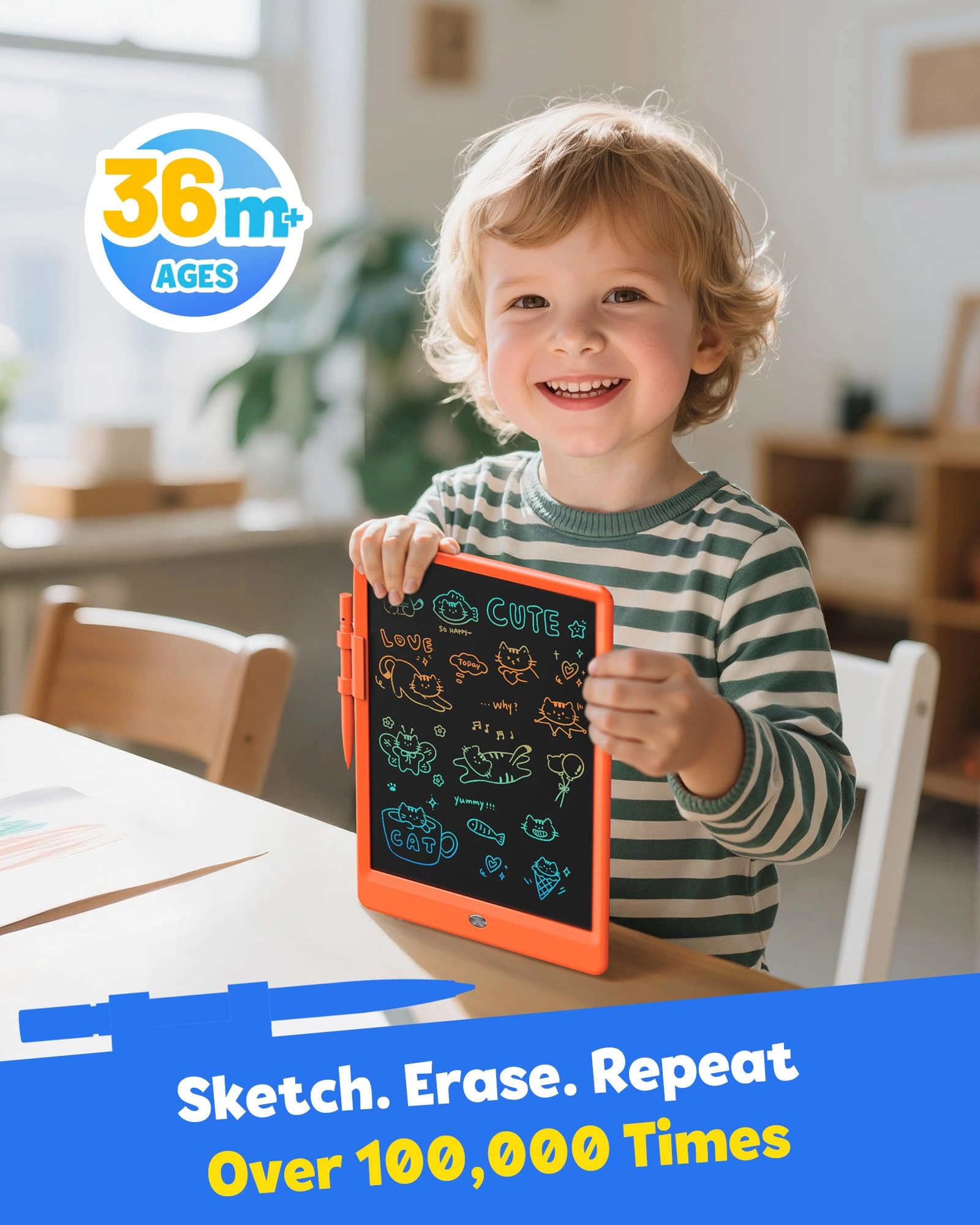 LCD Writing Tablet 10 inch - 3+ years