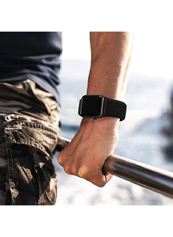 Stretchy Braided Bands - Adjustable Nylon Compatible with Apple Watch Pack