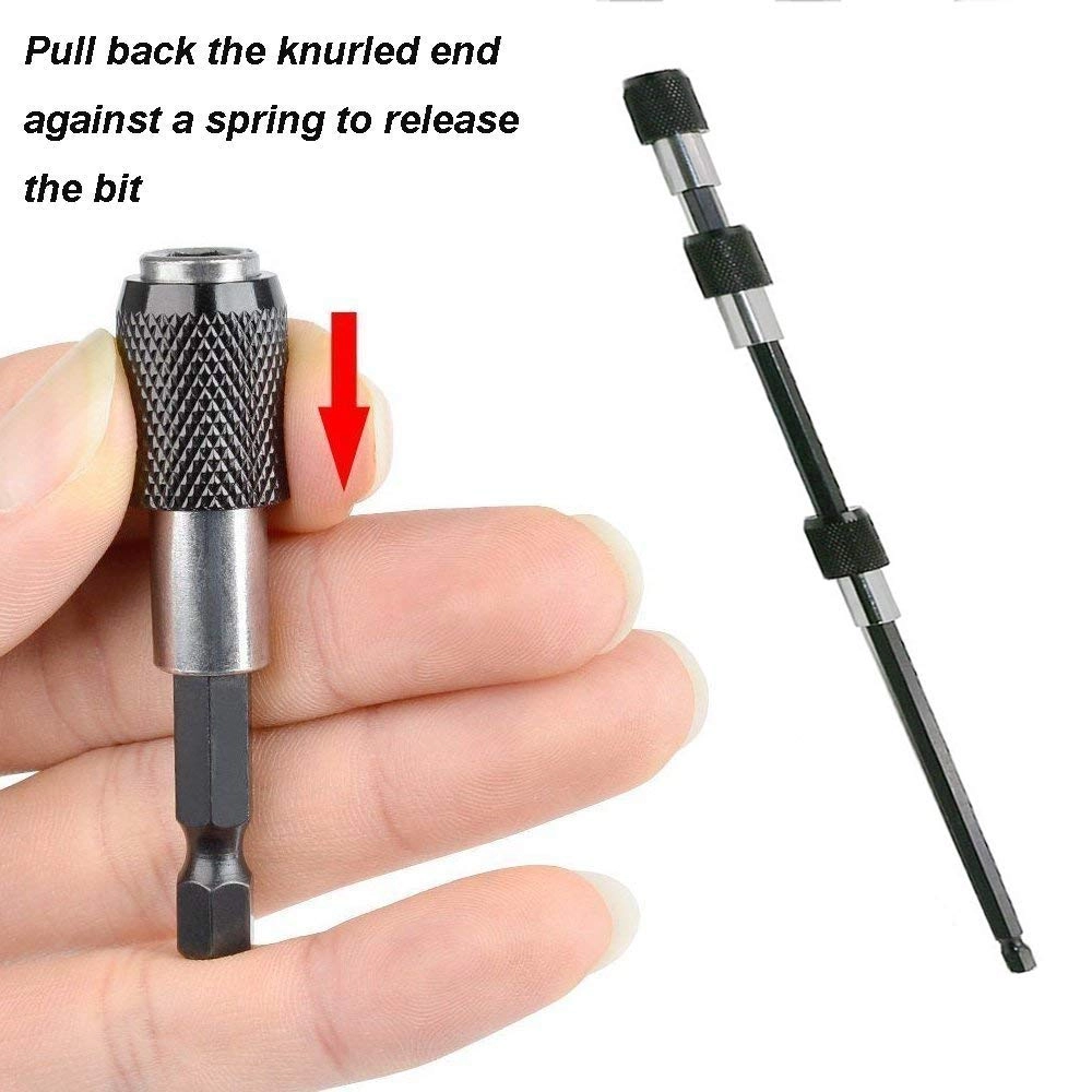 Magnetic Drill Bit Extension - 2/4/ 6 Inch 1/4 Inch