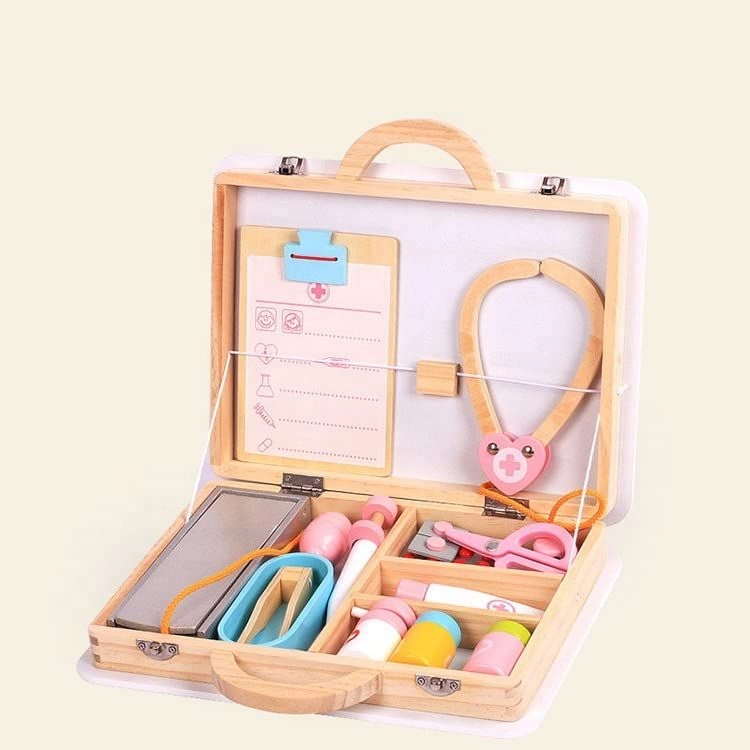 Kids Wooden Pretend Play Doctor Toy Set (GB-MSN 17070)