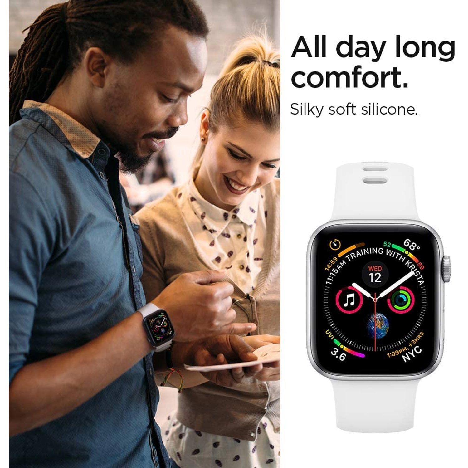 Silicone Fit Watch Band for Apple Watch - 44mm