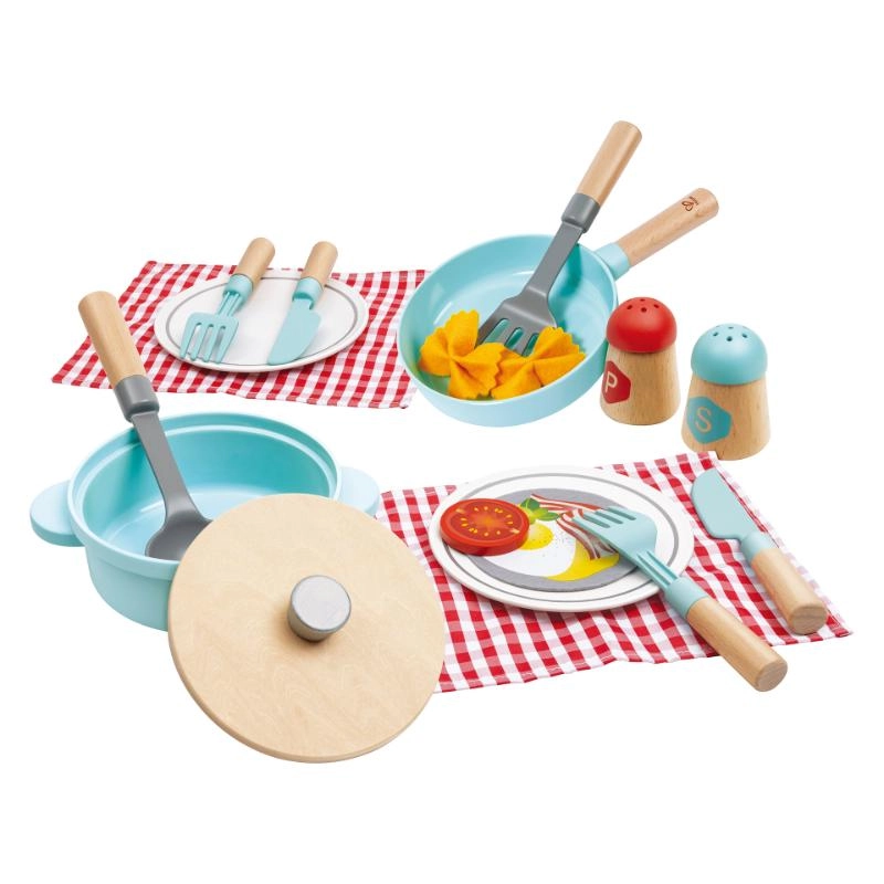 Hape Toys Little Chef Cooking & Serve Play Set - 21pcs (531-E3208)