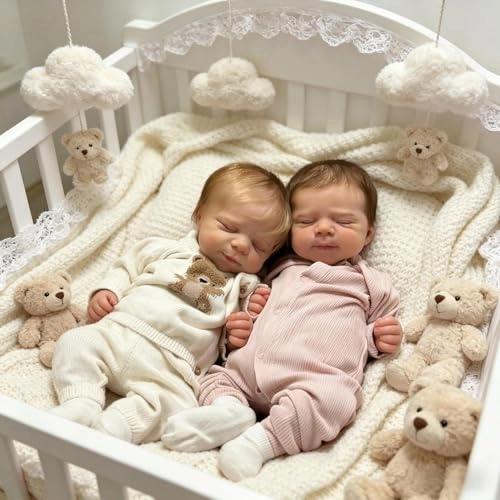 Pascale Reborn Baby Doll - 18 inch Vinyl Ages 3+ Bundle