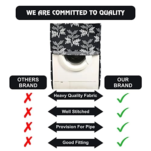 Front Load Washing Machine Cover - 8KG Polyester Green