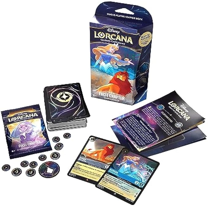 DISNEY LORCANA TCG: THE FIRST CHAPTER STARTER DECK - SAPPHIRE & STEEL EDITION Pack