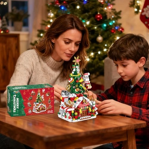Christmas Building Blocks Sets - Christmas tree snowman Christmas house City