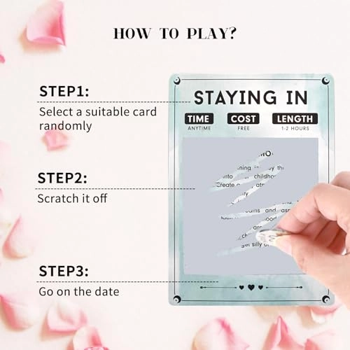 Date Night Card Games - 40 Scratch Off Cards