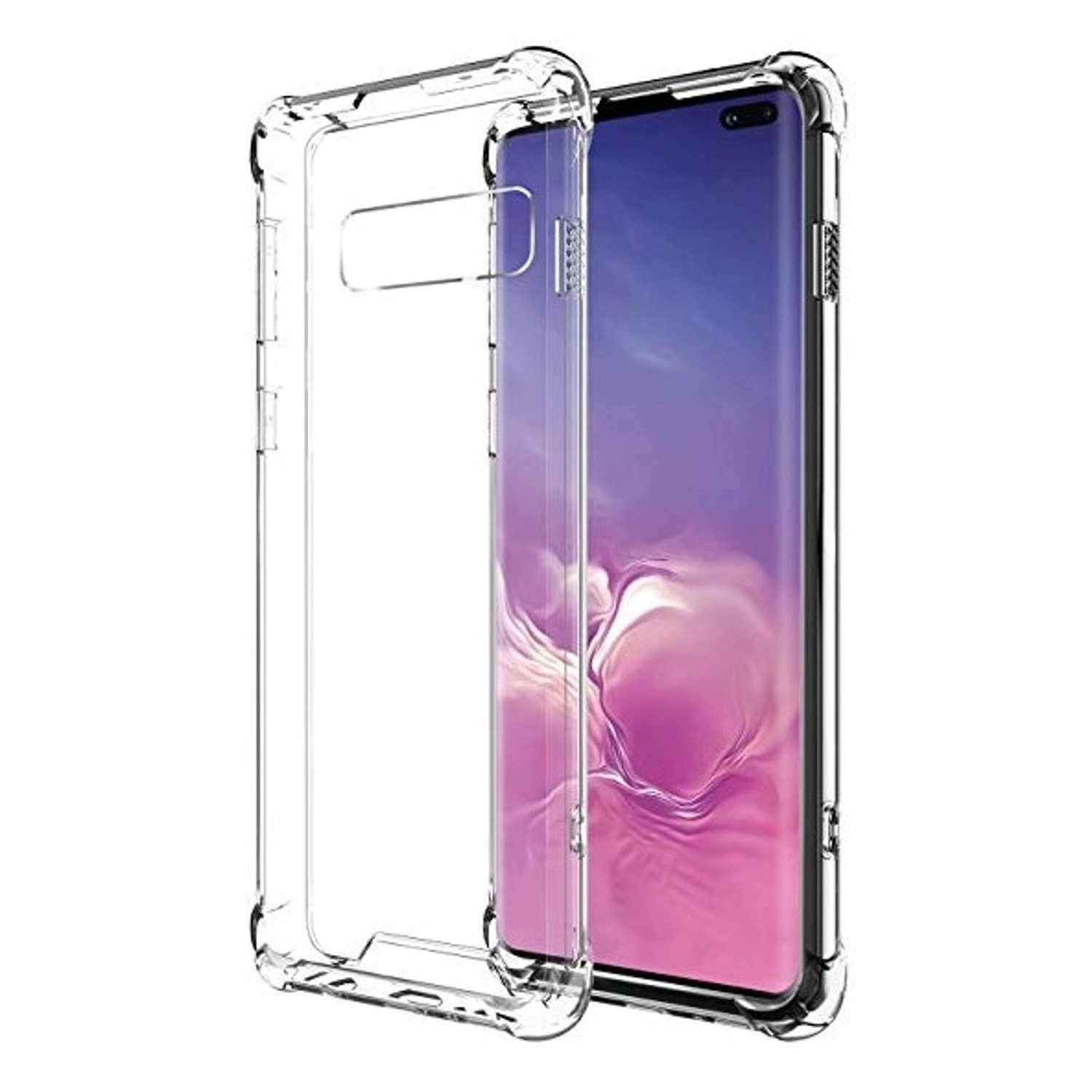 Clear Case - TPU Back Case + TG Screen Protector for Galaxy S10