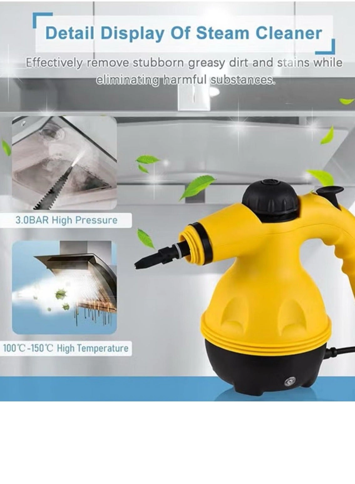 High Pressure Steam Cleaner - Compact Portable