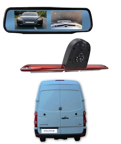 Dual Rear View Parking Reversing Brake Light Camera - Wired