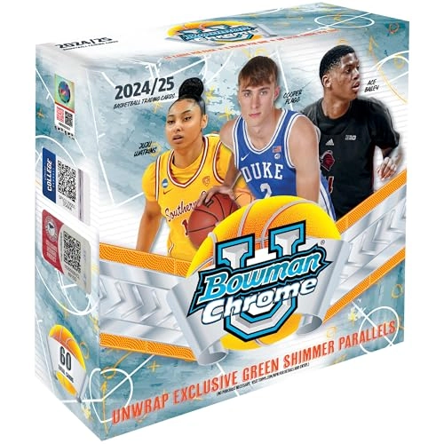 Topps 2024-25 Bowman University Chrome Basketball Mega Box - 60pcs