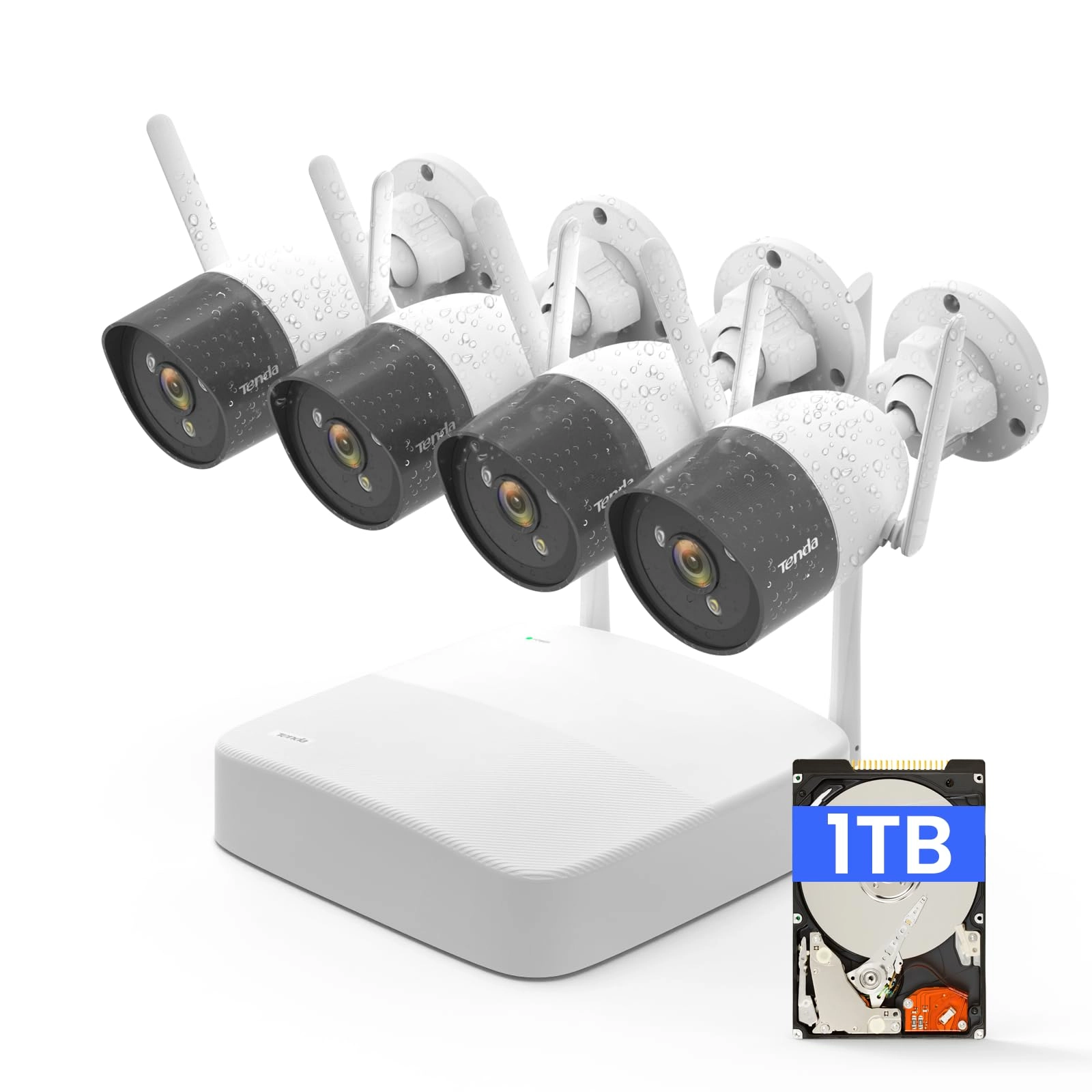 Tenda K4W-3TC-1T - 4 4 channels 1520p