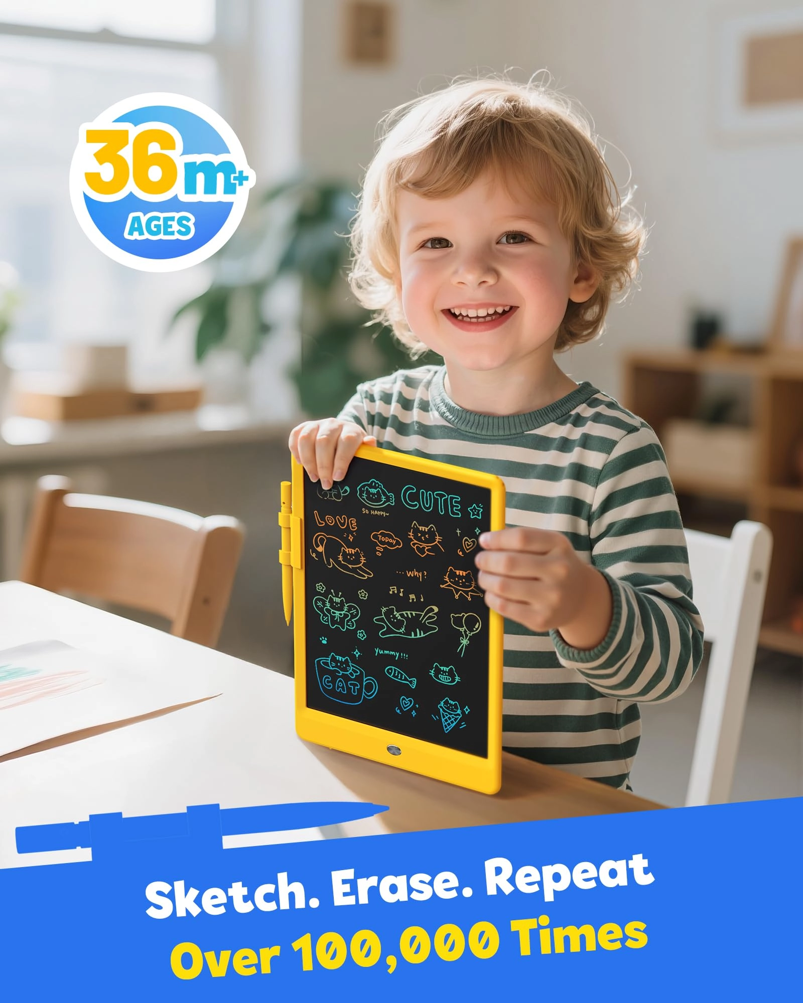 LCD Writing Tablet 10 inch - 3+ years