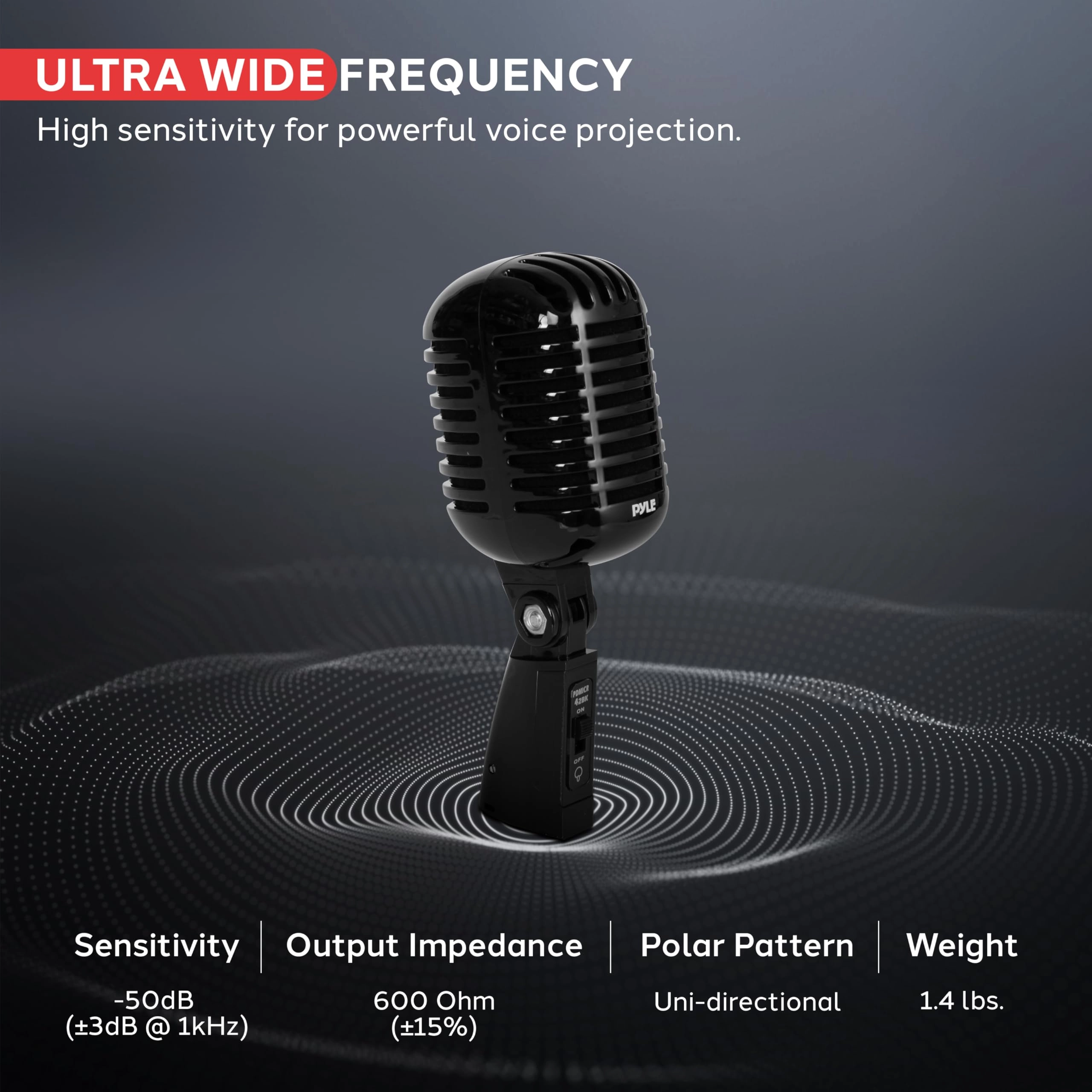 Classic Retro Dynamic Vocal Wired Microphone