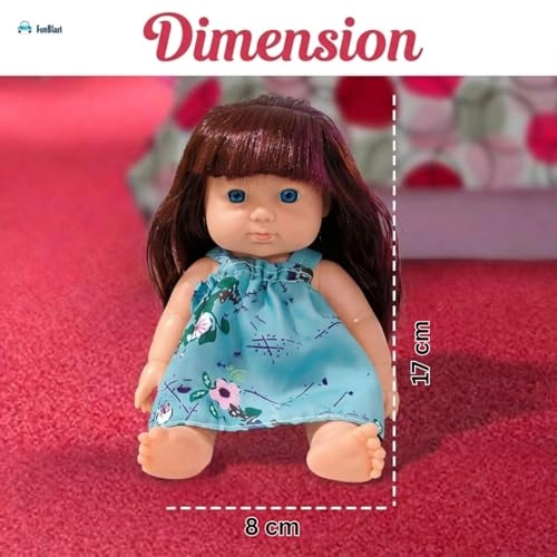 Beautiful Girl Doll - 17 cm Silicone White Dress