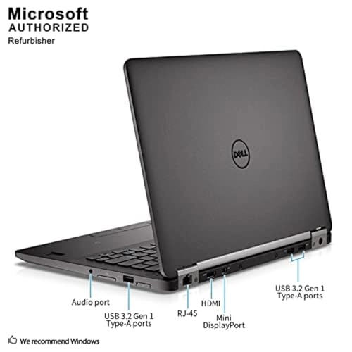 (Renewed) Latitude 7270 - 12.5'' Core i7-6600U 8GB DDR4 5128GB SSD