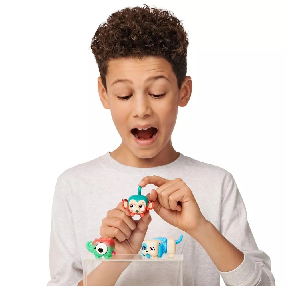 Curly Chameleon + Pop Tube Pup + Cheeky Pop Monkey - Metallic