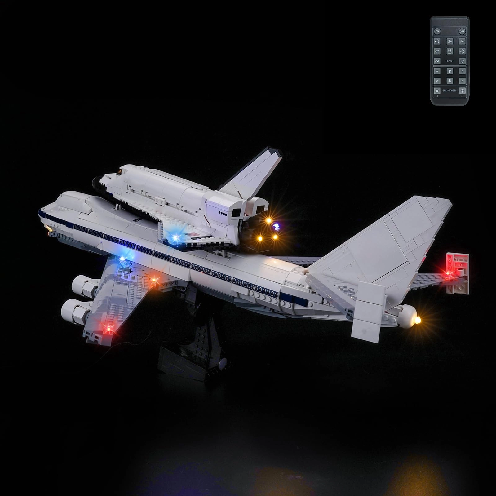 BrickBling 10360 Shuttle Carrier Aircraft - Remote LED