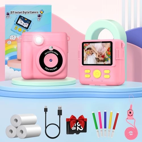 Instant Camera for Kids - 2.4 Inch 1080P 32GB