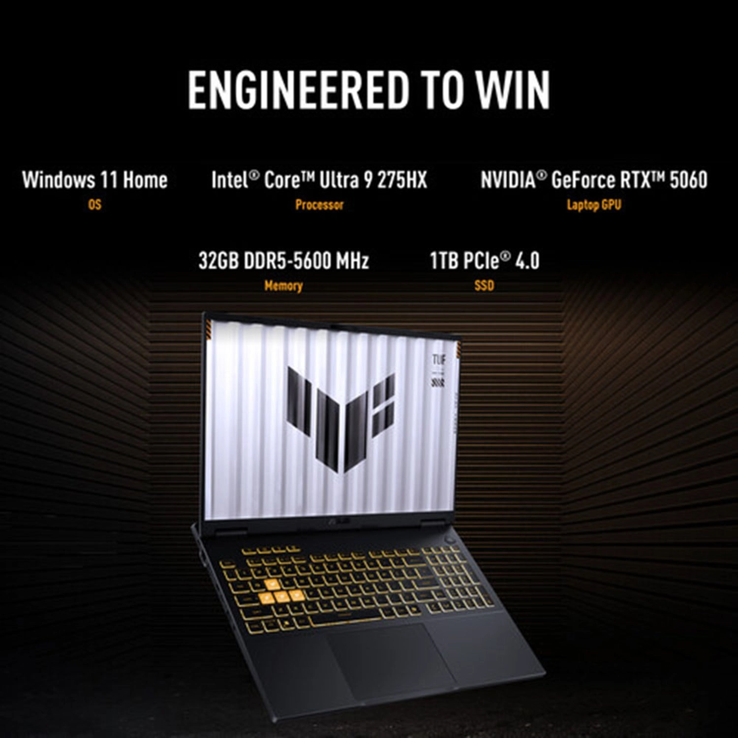 TUF F16 FX608LM-BS96 - 16'' Core Ultra 9 275HX 32GB DDR5 1TB SSD