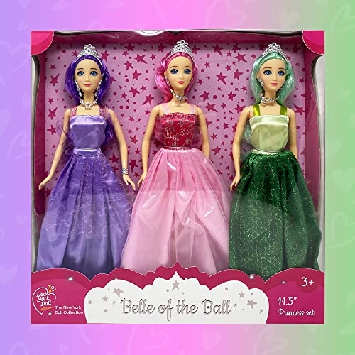 Belle of the Ball Princess Dolls - 11.5" Plastic Caucasian