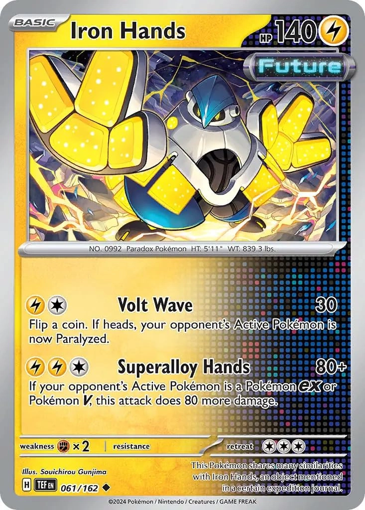Pokémon Pokemon Iron Hands 061/162 - Temporal Forces