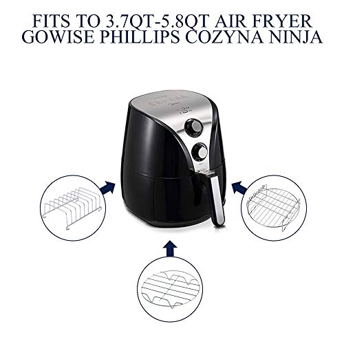 Air Fryer Accessories - Aluminum, Plastic, Stainless Steel 8inch-5pcs