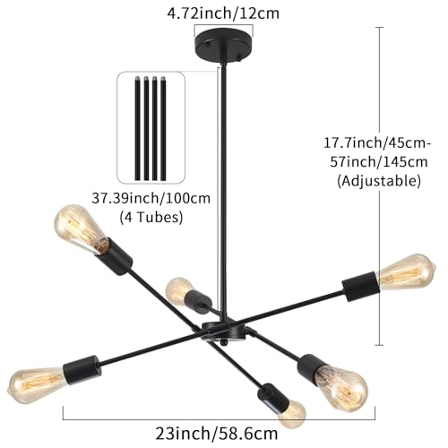 Modern Living Room Chandelier - Dimmable