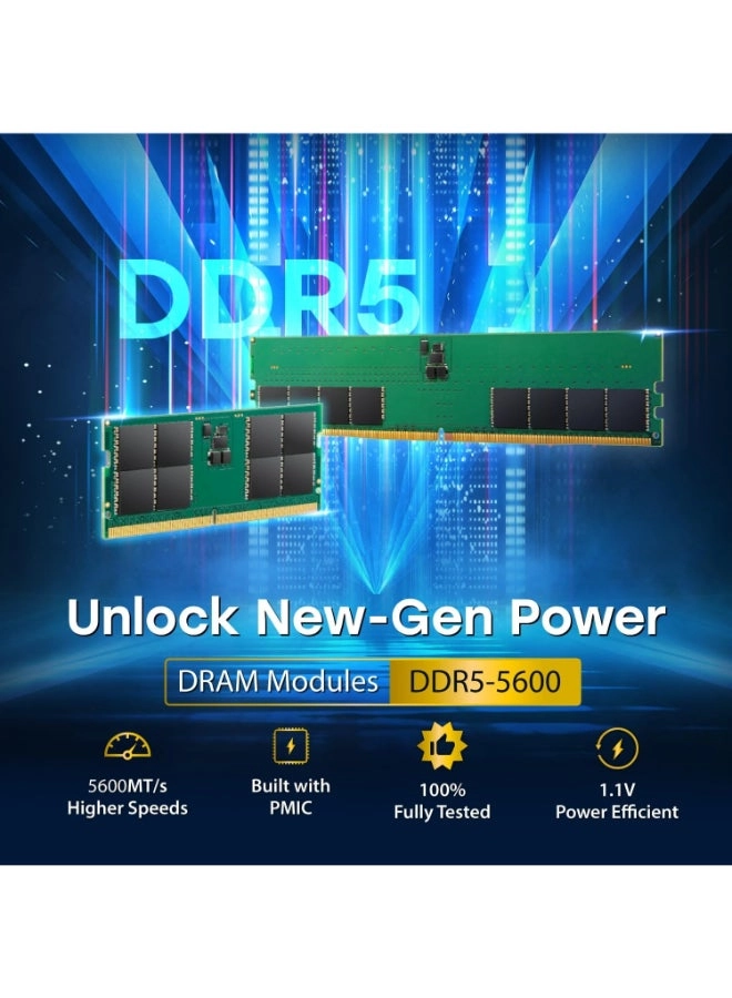 JM5600ASE-32G - 32GB 5600MHz SO-DIMM DDR5