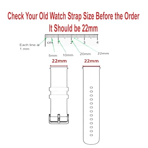 Watch Band 22mm - Silicone