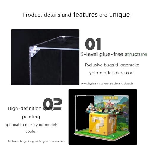 Acrylic Display Case - 71395 Black Base Painted (3mm)