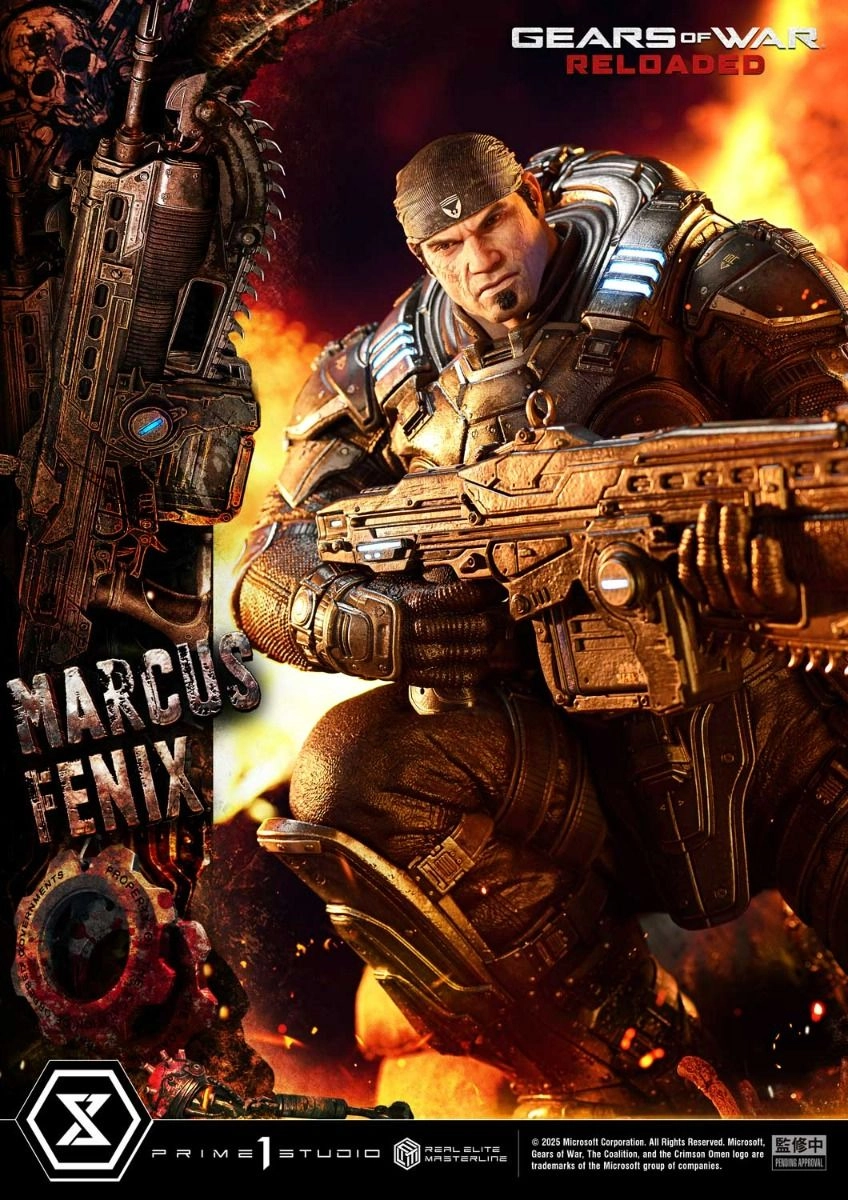 Marcus Fenix - Gears of War: Reloaded Real Elite Masterline - 1/3 scale LED Illumination Statue