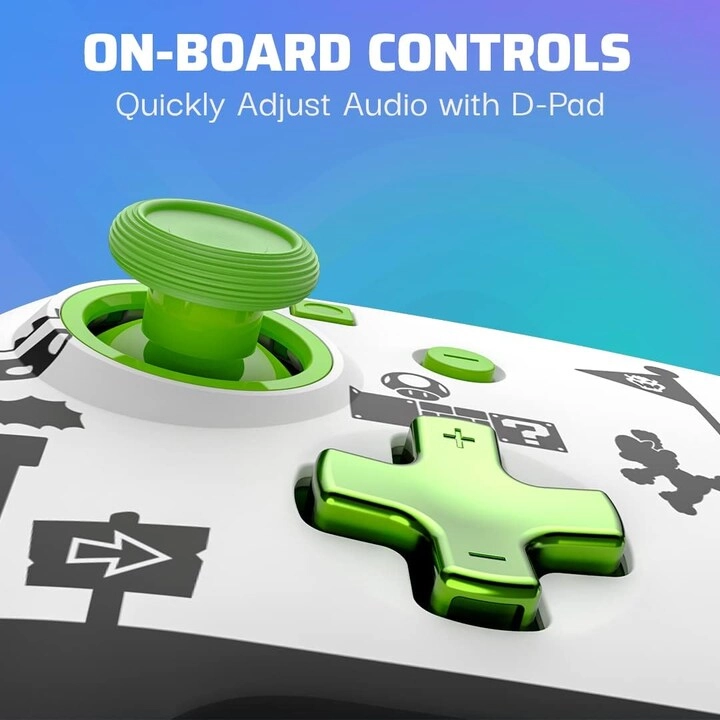 Faceoff Deluxe Audio Wired Controller - Mario