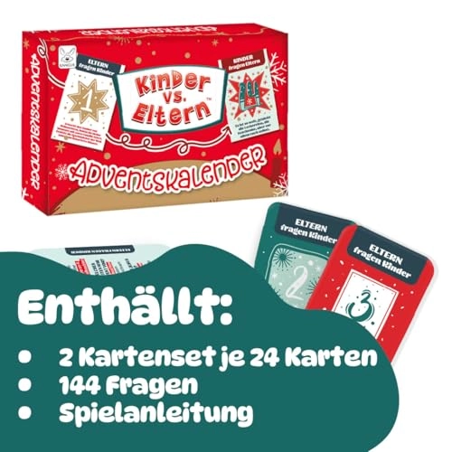 Card Game Family Quiz - Advent Calendar 144 Questions (German)