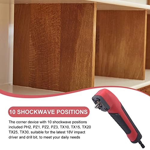 Right Angle Drill Attachment - 90 Degree 10 Positions