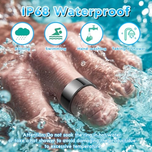 Smart Health Ring - Blood Pressure Monitor Heart Rate Blood Oxygen