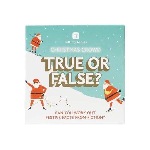 Christmas True or False Quiz Game - English 12+ 60 cards