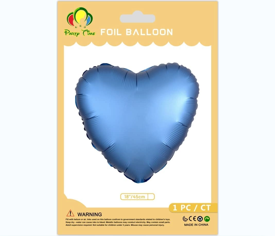 Party Time Trading LLC Heart Shaped Foil Mylar Balloons - 1pc Mother's Day
