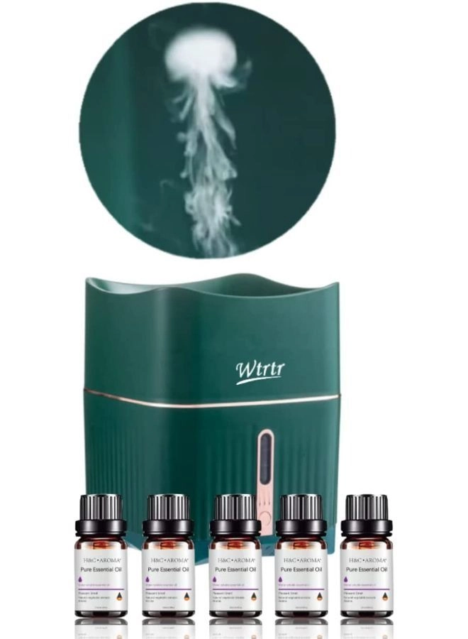 Easy Life Ultrasonic Air Humidifier - Electric Air Purifier 5 Bottles Of Essential Oil