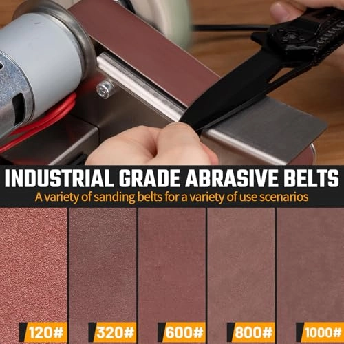 Mini Belt Sander - 7-Speed 4000-9000 RPM 304 Stainless Steel