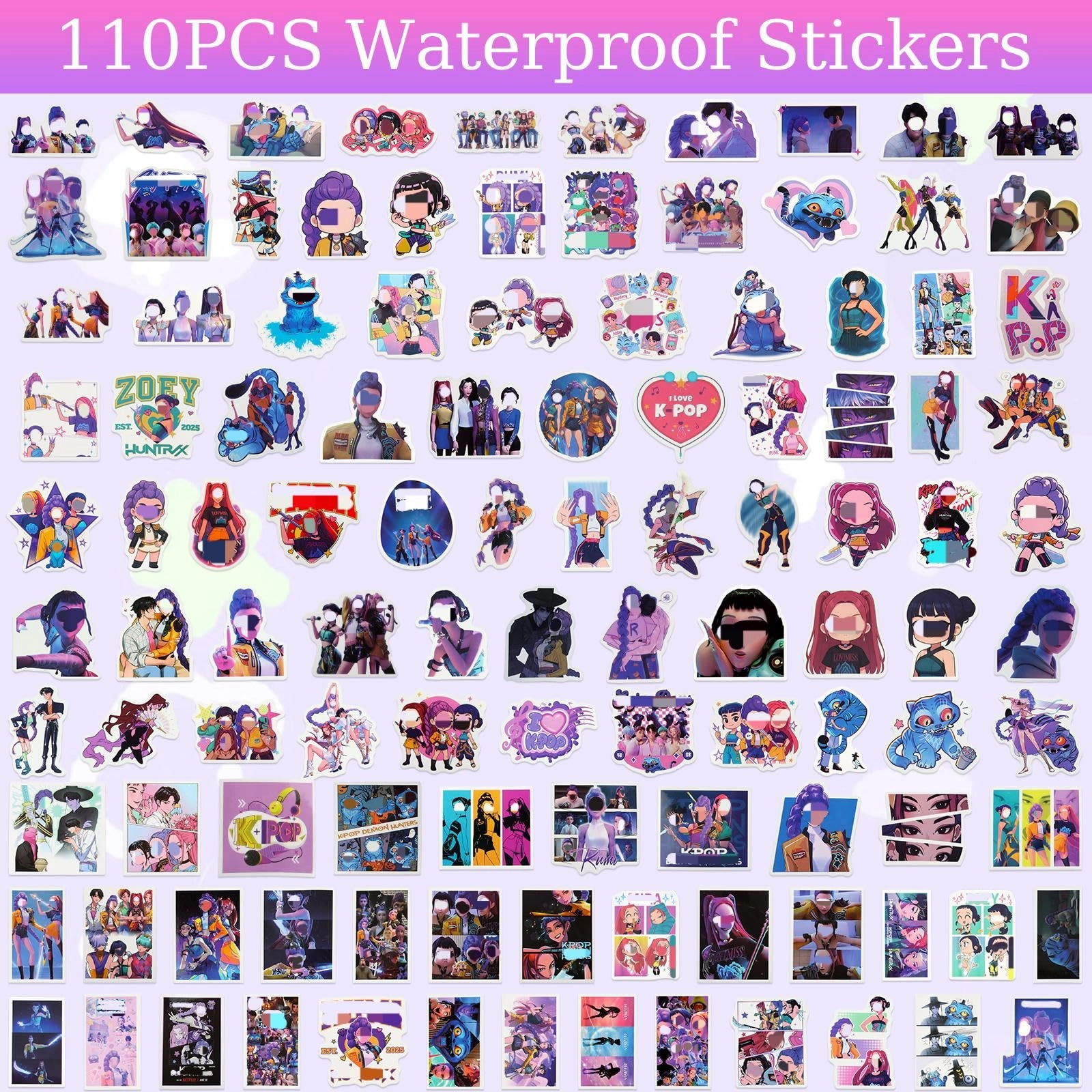 Demon Stickers - 110PCS