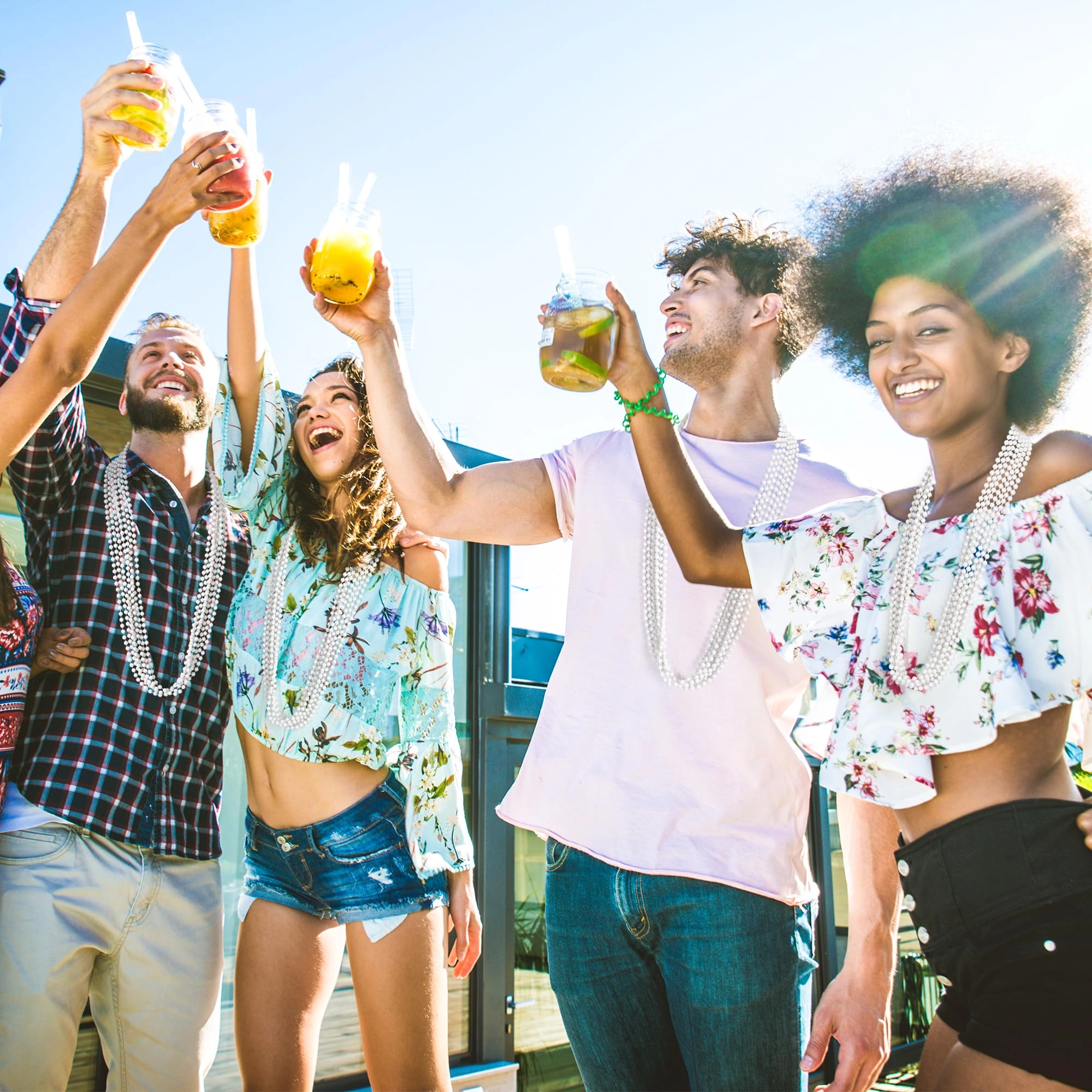 Beads Necklace - 33" 240PCS