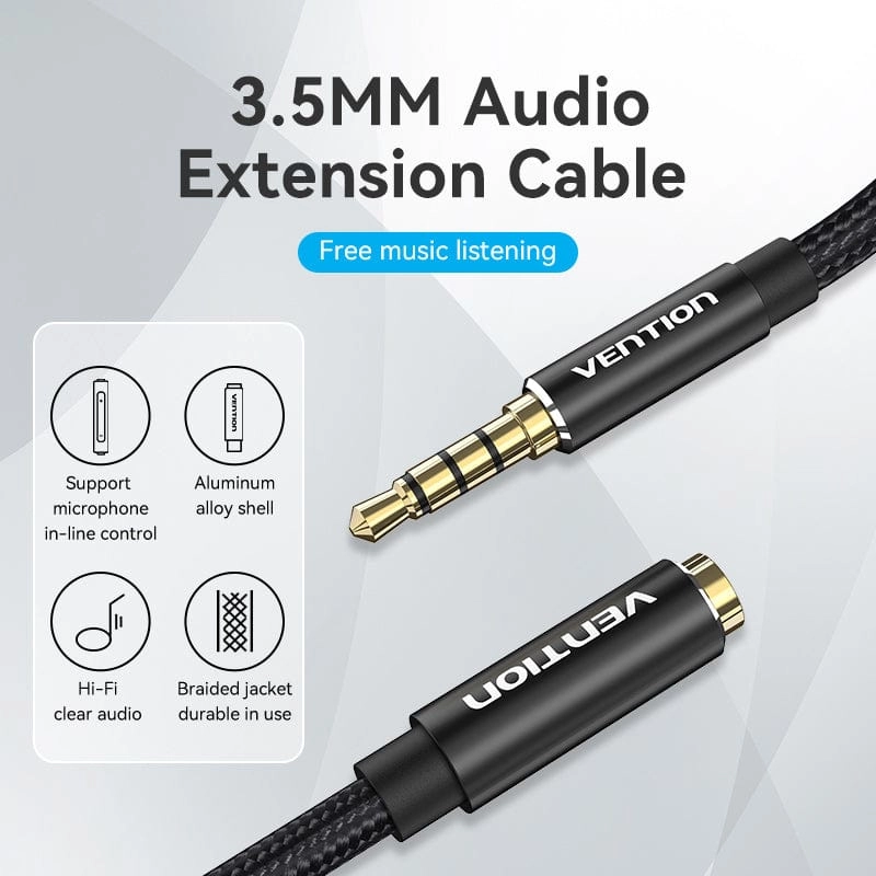 3.5mm Male to Male Audio Cable - 1 m