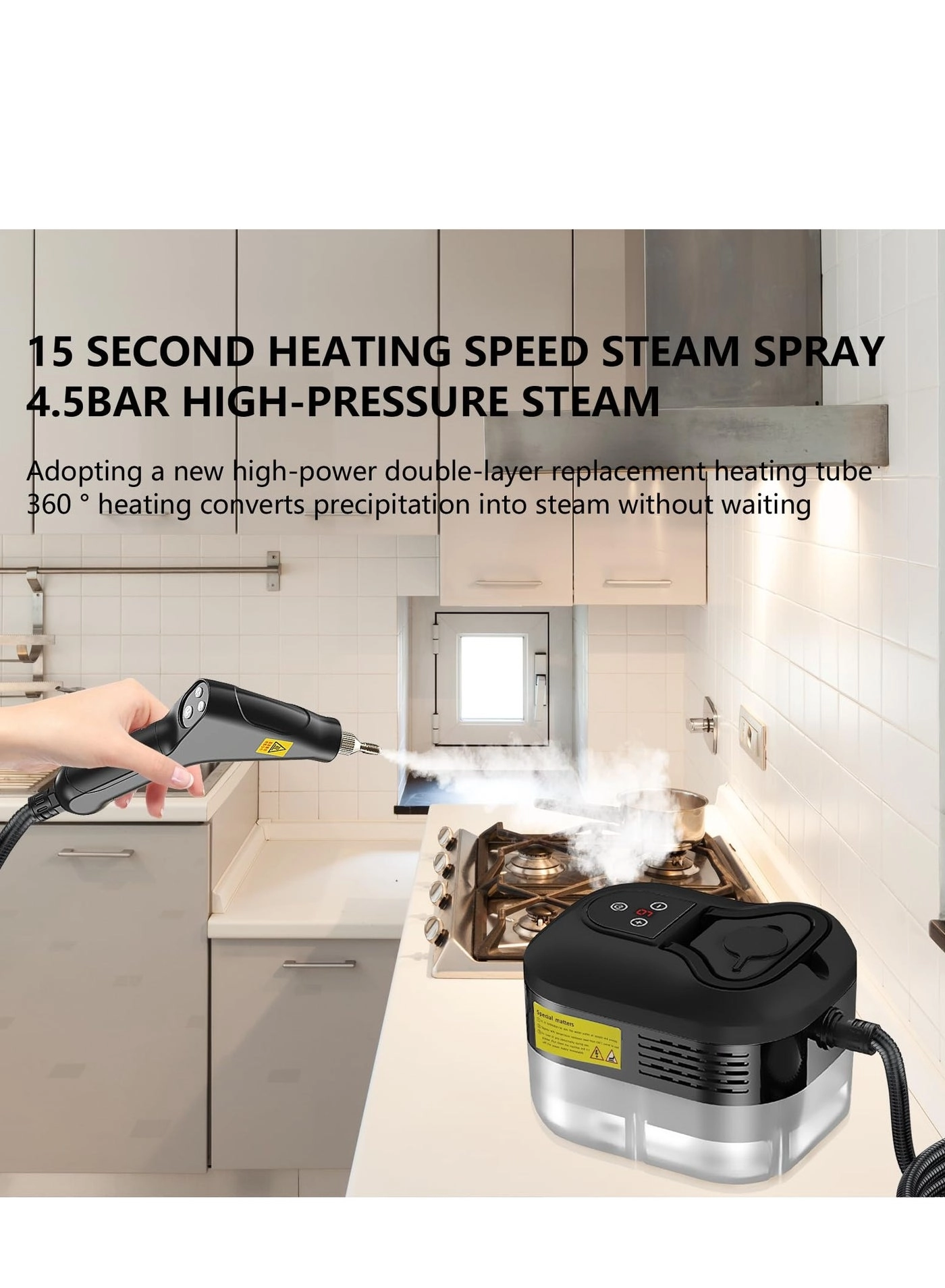 Steam Cleaner - 4.5 BAR 1500ml