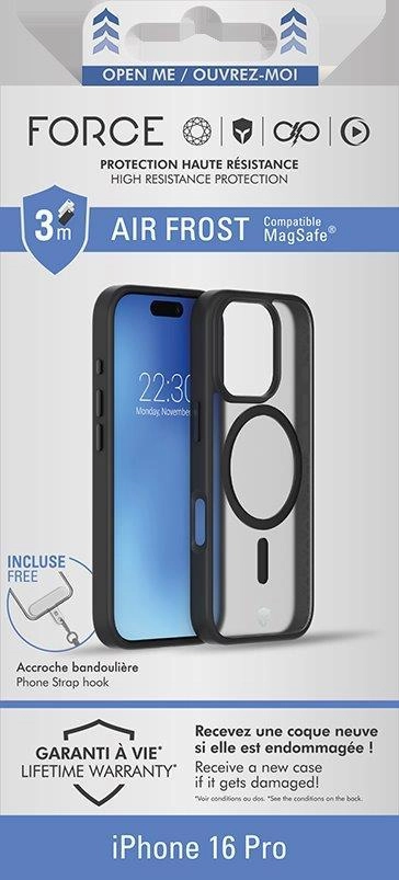 Force Air Frost Back Case with MagSafe for iPhone 16 Pro